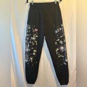 Billionaire Boys Club BB Milky Way Sweatpants Black Galaxy Joggers Sz S NWT